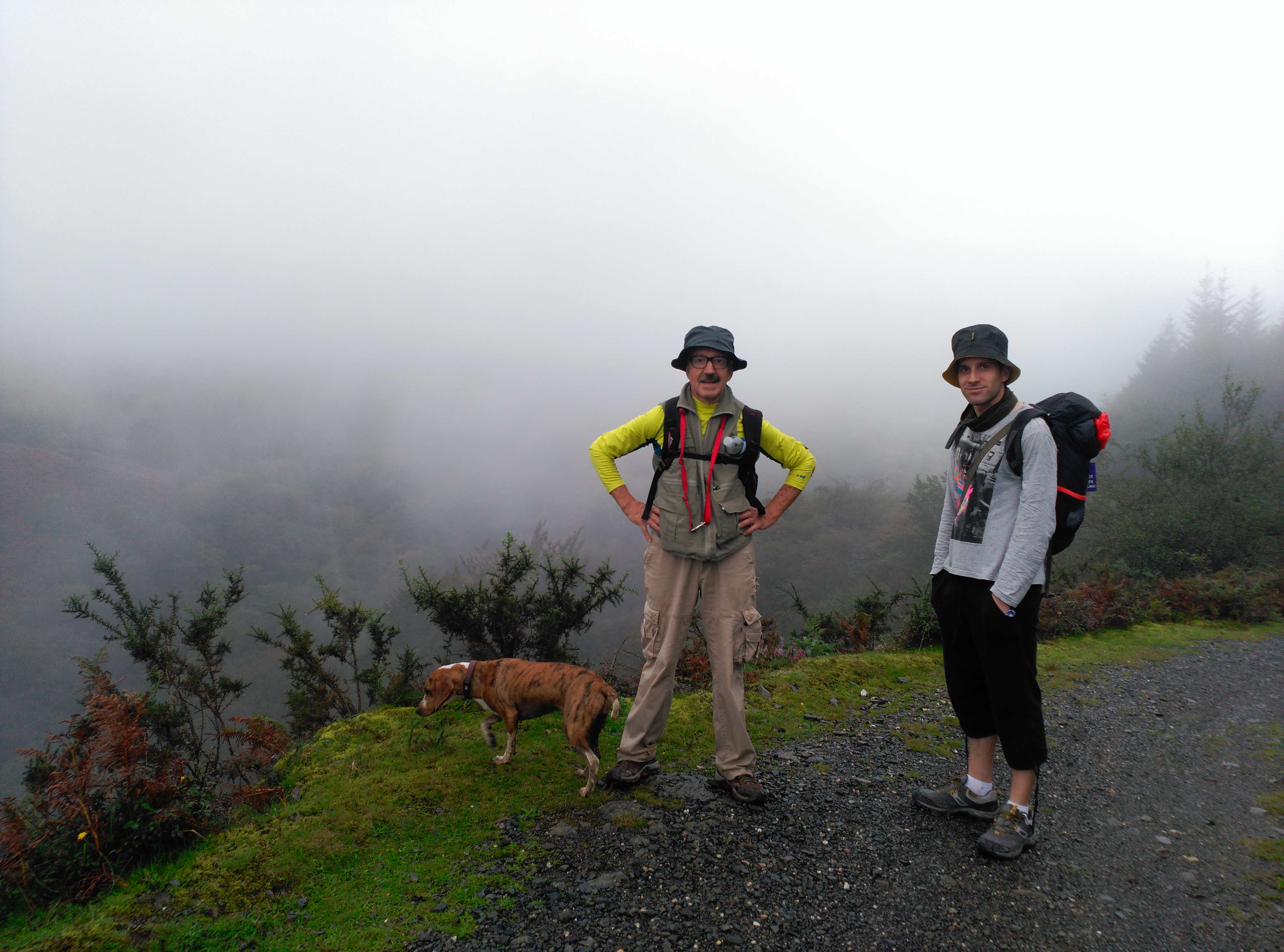 Camino con perros: Segunda etapa subiendo el Puerto de Otsondo Lola